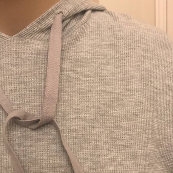 Eileen Fisher Cozy Waffle Knit Hooded Top  Sz XXS - Picture 9 of 14